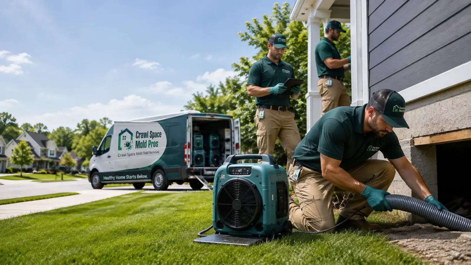 Crawl Space Mold Removal in Concord, MI